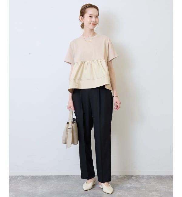 SLOBE IENA「《予約》ペプラムデザインカットソー」|Tシャツ・カットソー|