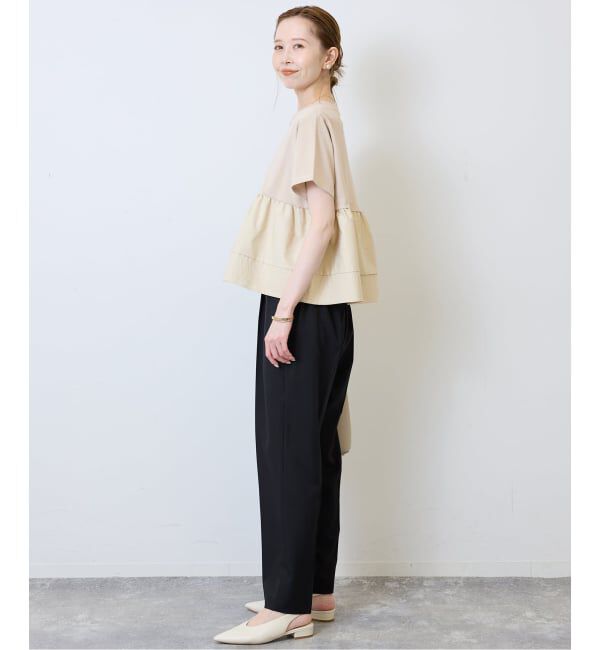 SLOBE IENA「《予約》ペプラムデザインカットソー」|Tシャツ・カットソー|