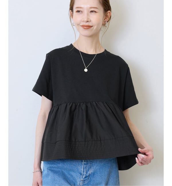 SLOBE IENA「《予約》ペプラムデザインカットソー」|Tシャツ・カットソー|