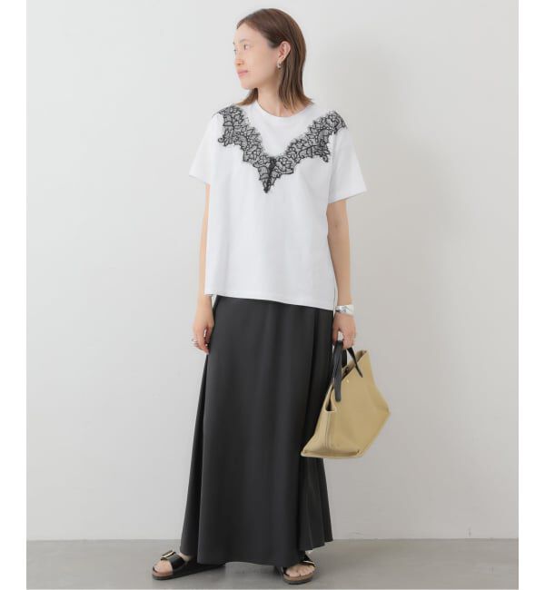 SLOBE IENA「《WEB限定/追加予約》アイラッシュレースTシャツ」|Tシャツ・カットソー|