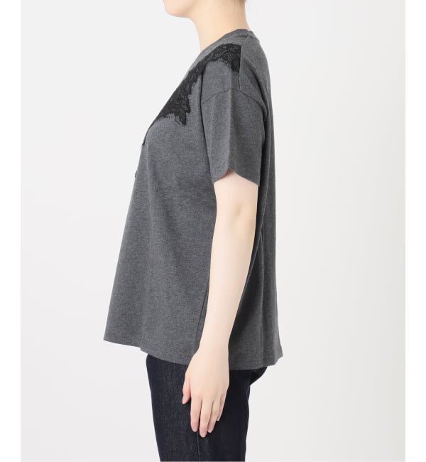 SLOBE IENA「《WEB限定/追加予約》アイラッシュレースTシャツ」|Tシャツ・カットソー|