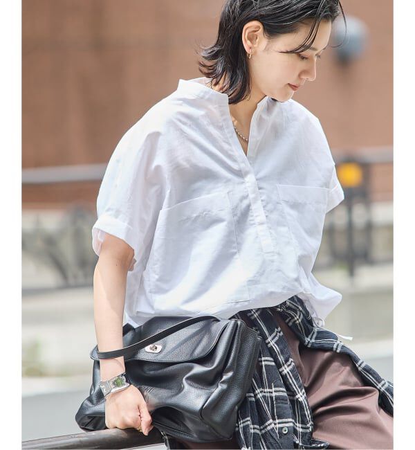JOURNAL STANDARD「《追加2》ハードマンズリネンコットンフレンチスリーブスキッパーシャツ」|シャツ・ブラウス|