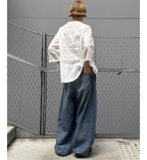 journal standard luxe「フレンチリネンキャンバス フリルプルブラウス」|シャツ・ブラウス|
