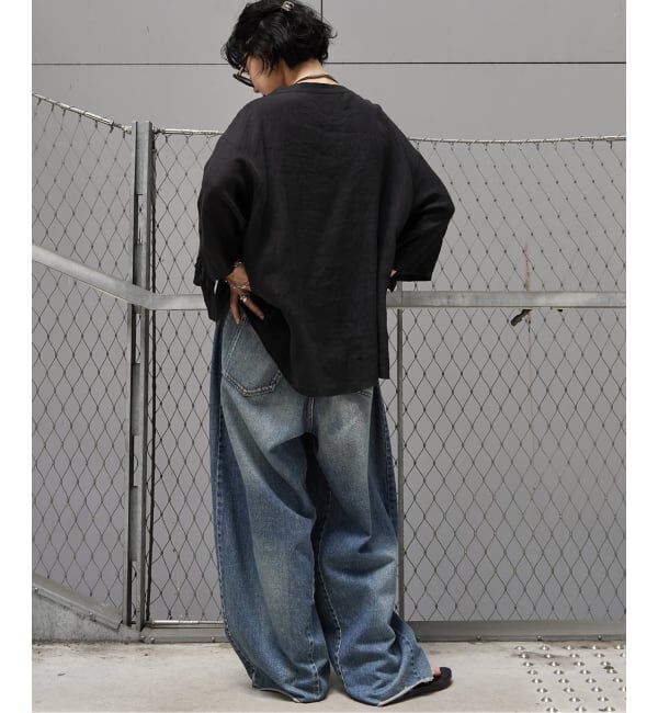 journal standard luxe「フレンチリネンキャンバス フリルプルブラウス」|シャツ・ブラウス|