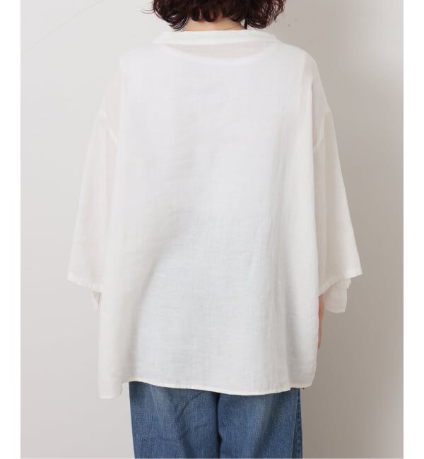 journal standard luxe「フレンチリネンキャンバス フリルプルブラウス」|シャツ・ブラウス|
