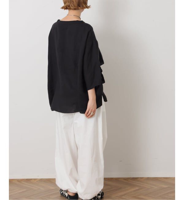 journal standard luxe「フレンチリネンキャンバス フリルプルブラウス」|シャツ・ブラウス|