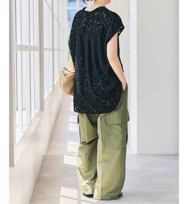 Spick and Span「シアージャガードフレンチシャツ」|シャツ・ブラウス|