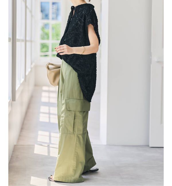 Spick and Span「シアージャガードフレンチシャツ」|シャツ・ブラウス|