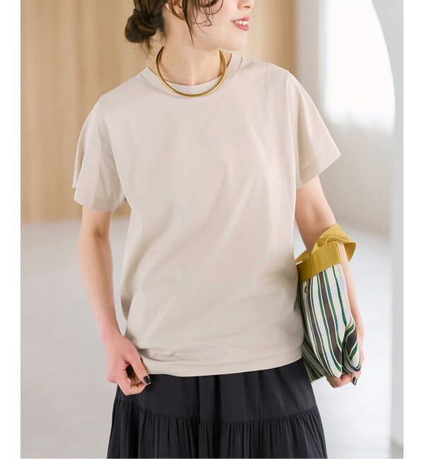 Spick and Span「《追加》汗染み防止ファインコットンTシャツ」|Tシャツ・カットソー|