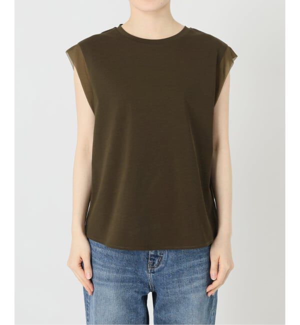 Spick and Span「《追加》オーガンジーコンビルーズプルオーバー」|Tシャツ・カットソー|