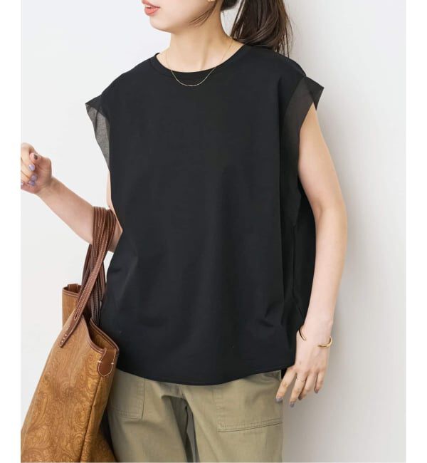 Spick and Span「《追加》オーガンジーコンビルーズプルオーバー」|Tシャツ・カットソー|