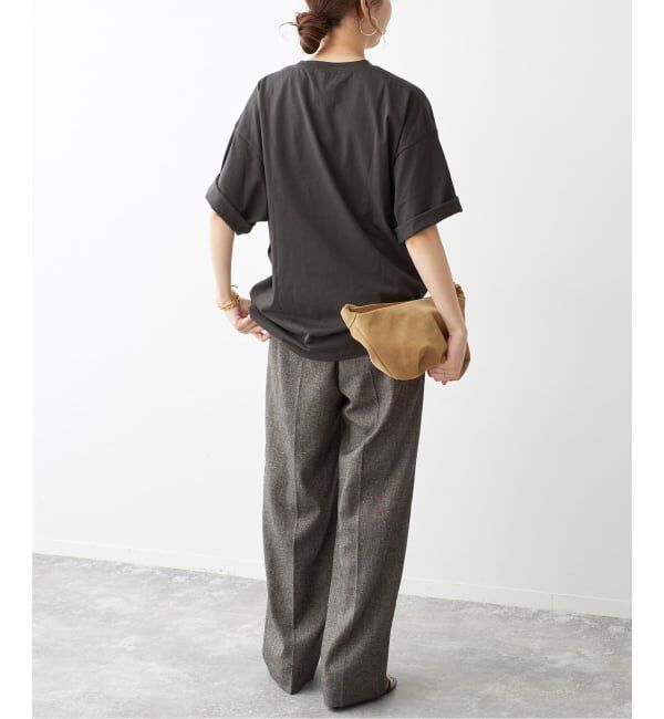 Spick and Span「《セットアップ可 / 予約》ネップツイードタックイージーパンツ」|スラックス|