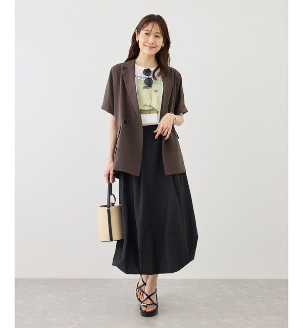 Rope&rsquo;Picnic「RENUロゴ＆フォトアソートプリントTシャツ/UVカット・接触冷感・イージーケア」|Tシャツ・カットソー|