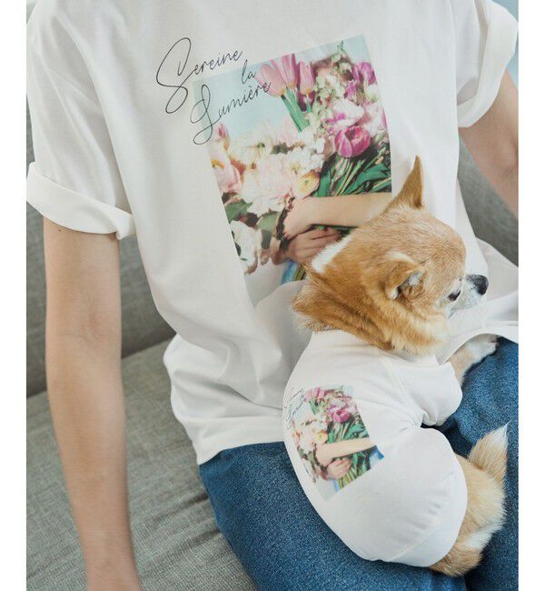 Rope&rsquo;Picnic「RENUロゴ＆フォトアソートプリントTシャツ/UVカット・接触冷感・イージーケア」|Tシャツ・カットソー|