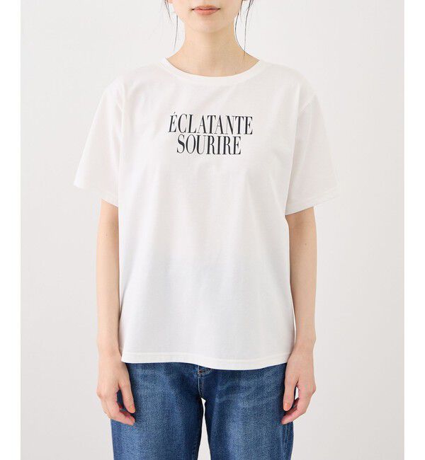 Rope&rsquo;Picnic「RENUロゴ＆フォトアソートプリントTシャツ/UVカット・接触冷感・イージーケア」|Tシャツ・カットソー|