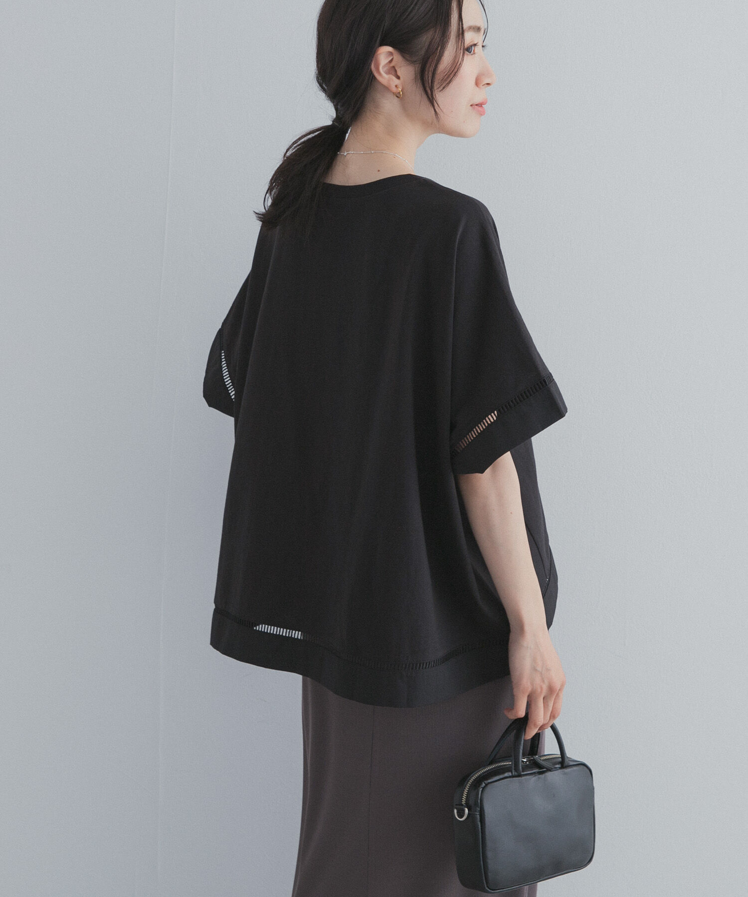 URBAN RESEARCH DOORS「ハシゴレースドッキングプルオーバー」|Tシャツ・カットソー|