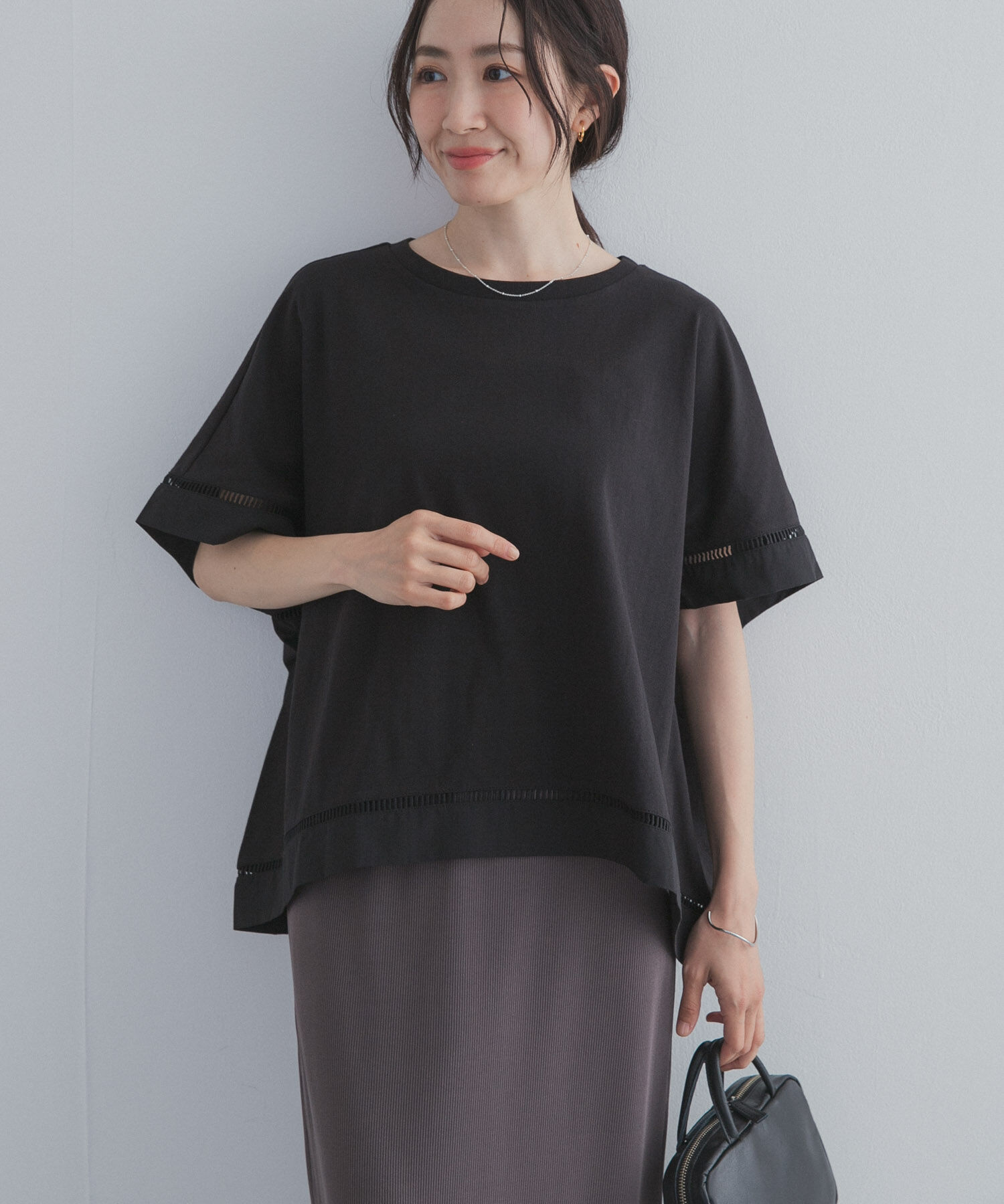 URBAN RESEARCH DOORS「ハシゴレースドッキングプルオーバー」|Tシャツ・カットソー|