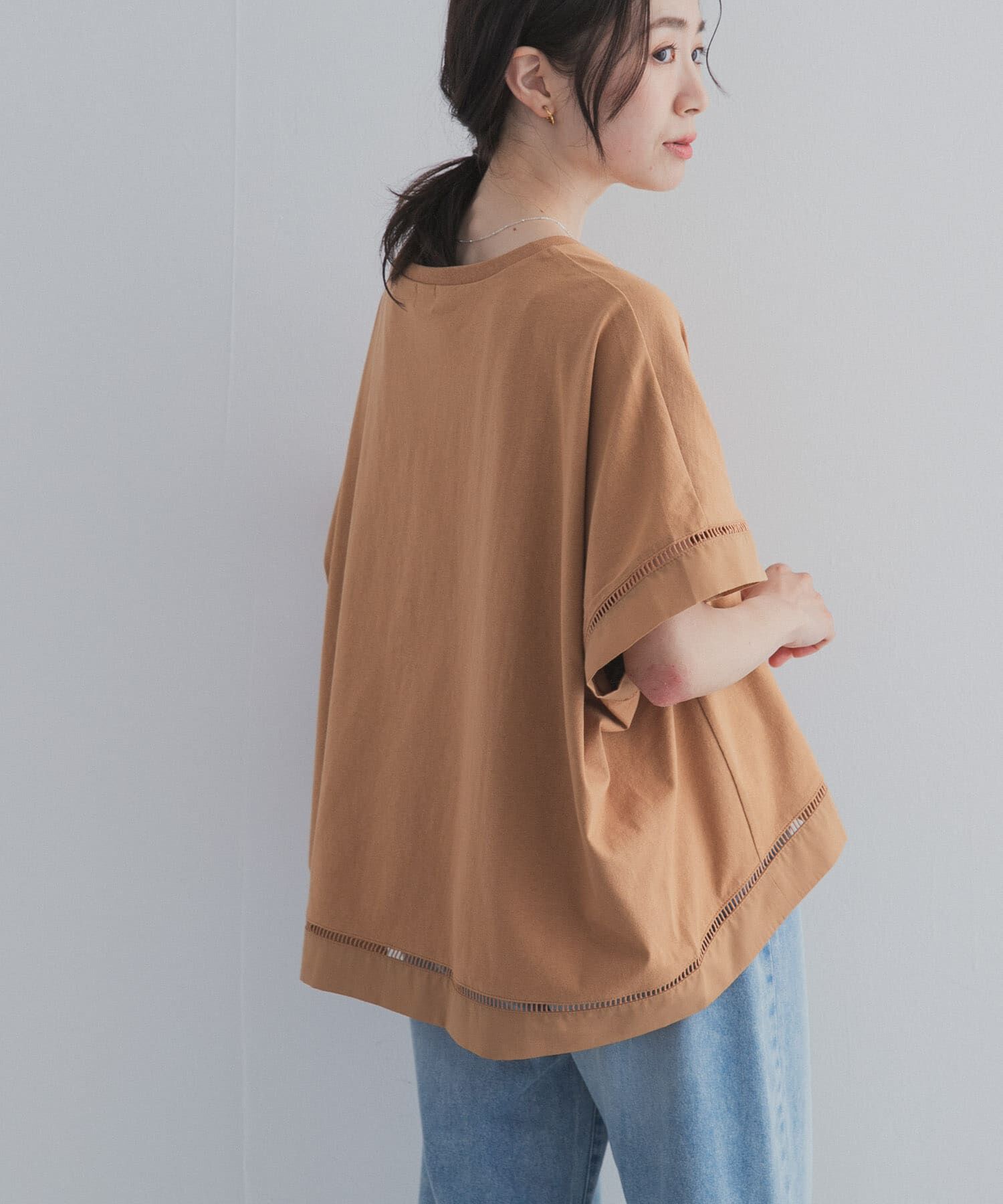 URBAN RESEARCH DOORS「ハシゴレースドッキングプルオーバー」|Tシャツ・カットソー|