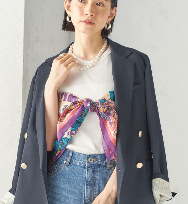 SHIPS for women「《予約》【一部SHIPS別注】BINDU: スカーフ 100&times;100」|バンダナ・スカーフ|