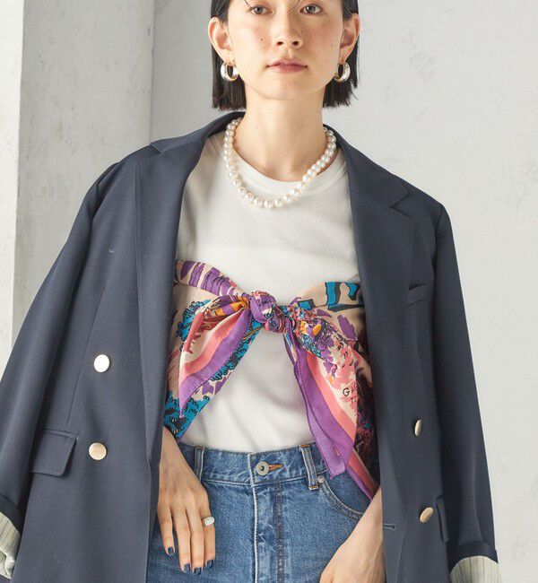 SHIPS for women「《予約》【一部SHIPS別注】BINDU: スカーフ 100&times;100」|バンダナ・スカーフ|