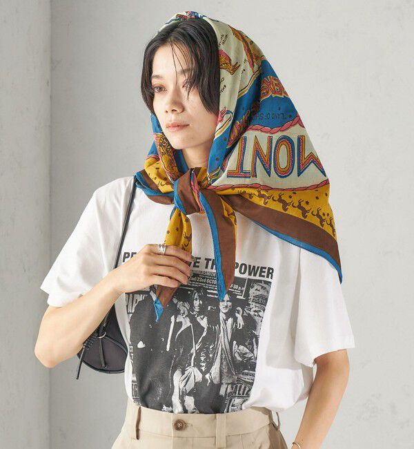 SHIPS for women「《予約》【一部SHIPS別注】BINDU: スカーフ 100&times;100」|バンダナ・スカーフ|