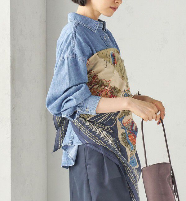 SHIPS for women「《予約》【一部SHIPS別注】BINDU: スカーフ 100&times;100」|バンダナ・スカーフ|