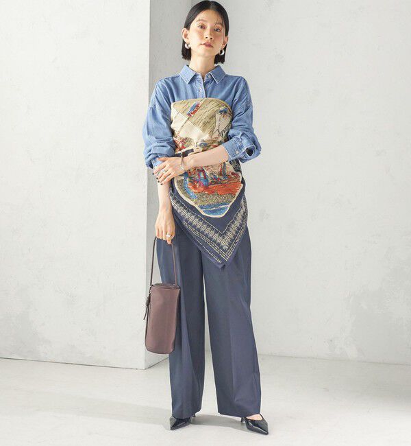 SHIPS for women「《予約》【一部SHIPS別注】BINDU: スカーフ 100&times;100」|バンダナ・スカーフ|