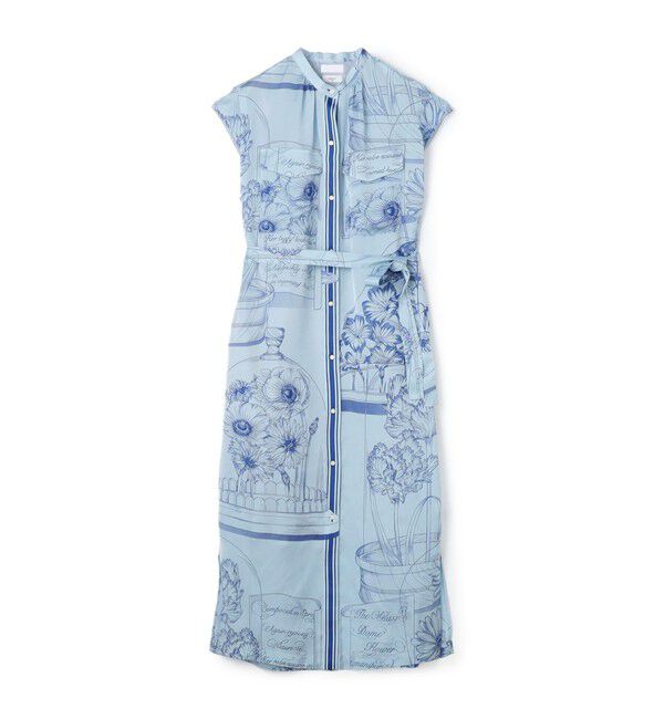 Ballsey「【別注】manipuri for Ballsey Glass dome Flower ワンピース」|ワンピース|62 ライトブルー系