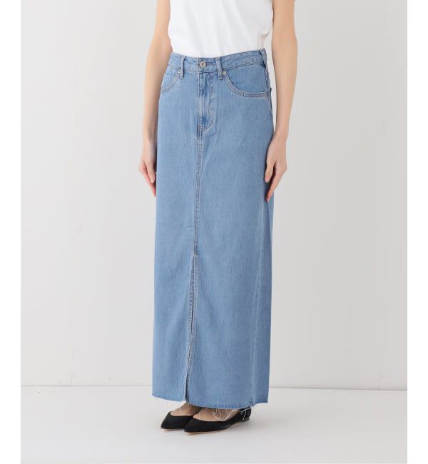 SLOBE IENA「《WEBのみ4サイズ展開》LE DENIM スリットフレアデニムスカート」|スカート|