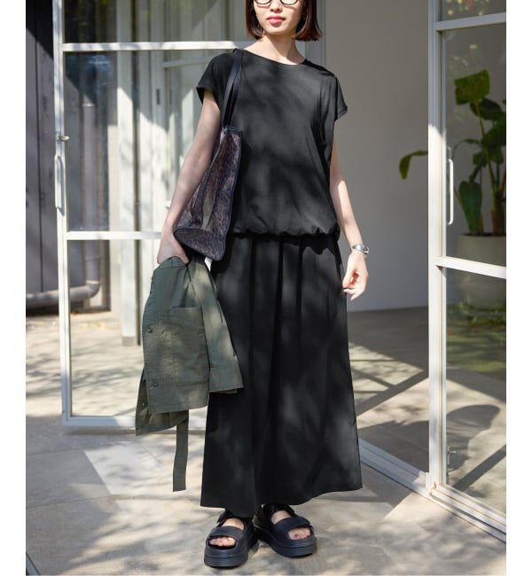 SLOBE IENA「《2枚セット》ニュアンスカットソー&times;ナロースカートセットアップ」|Tシャツ・カットソー|