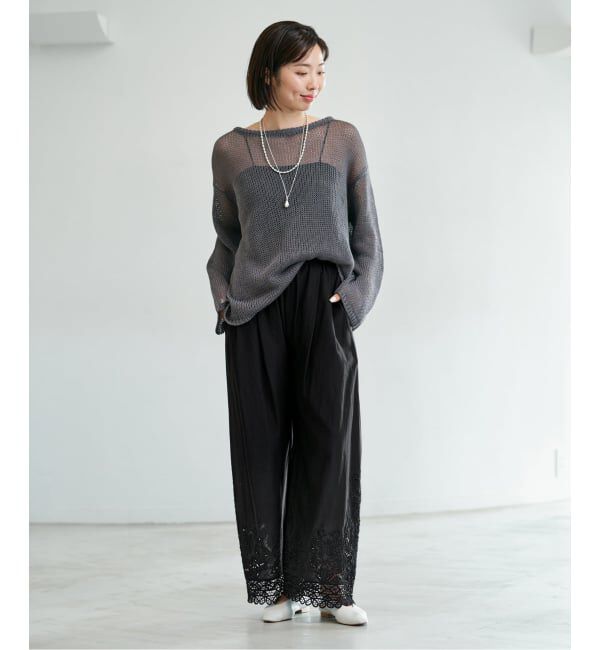 IENA「《追加》カットワークレースパンツ」|その他|
