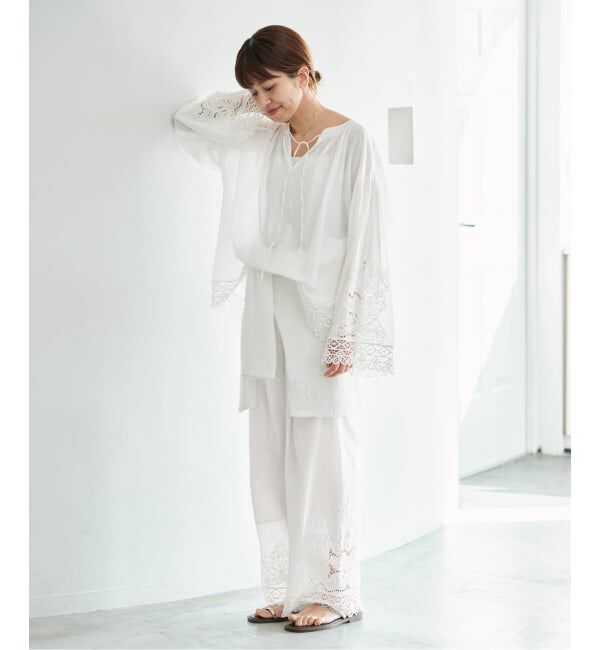IENA「《追加》カットワークレースパンツ」|その他|