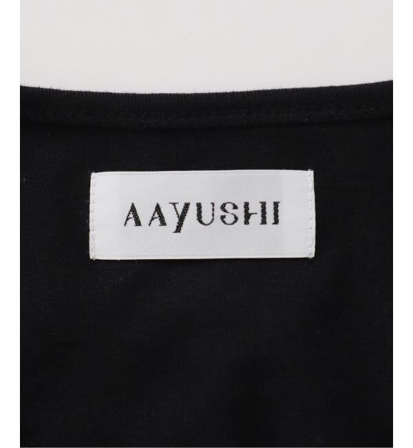 IENA「AAYUSHI/アユーシ バックスカーフハーフスリーブトップス SGN08110」|Tシャツ・カットソー|