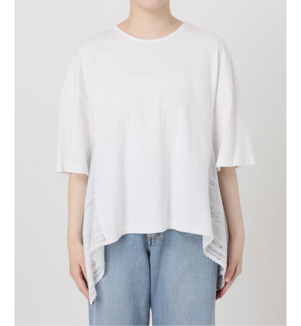 IENA「AAYUSHI/アユーシ バックスカーフハーフスリーブトップス SGN08110」|Tシャツ・カットソー|
