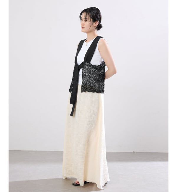 IENA「《追加》enrica/エンリカ レースガラKNIT ニット KNIT 225」|ニット・セーター|
