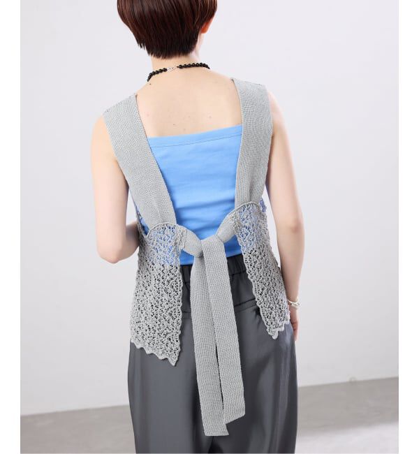 IENA「《追加》enrica/エンリカ レースガラKNIT ニット KNIT 225」|ニット・セーター|