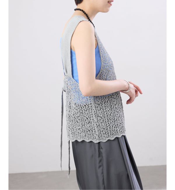 IENA「《追加》enrica/エンリカ レースガラKNIT ニット KNIT 225」|ニット・セーター|
