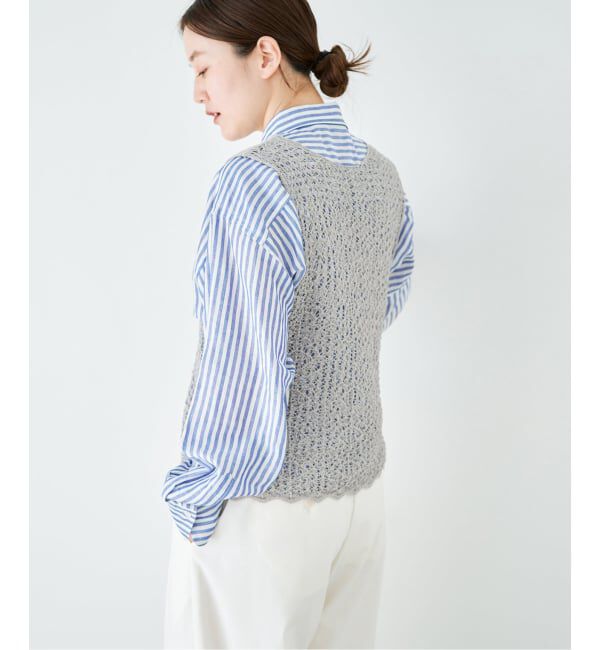IENA「《追加》enrica/エンリカ レースガラKNIT ニット KNIT 225」|ニット・セーター|