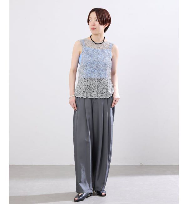 IENA「《追加》enrica/エンリカ レースガラKNIT ニット KNIT 225」|ニット・セーター|