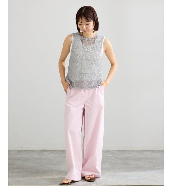 IENA「《追加》enrica/エンリカ レースガラKNIT ニット KNIT 225」|ニット・セーター|