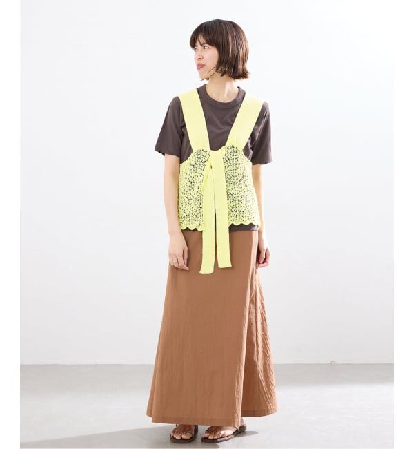 IENA「《追加》enrica/エンリカ レースガラKNIT ニット KNIT 225」|ニット・セーター|