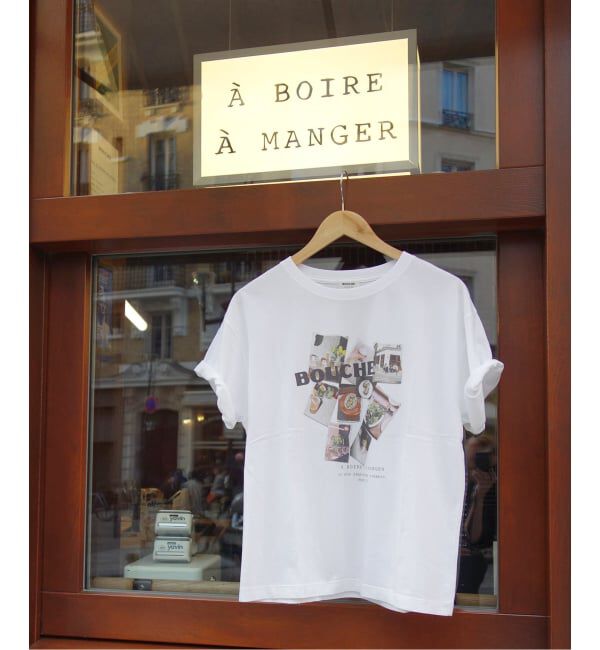 SLOBE IENA「《追加》BOUCHE SLOBE別注 LOGO TEE」|Tシャツ・カットソー|