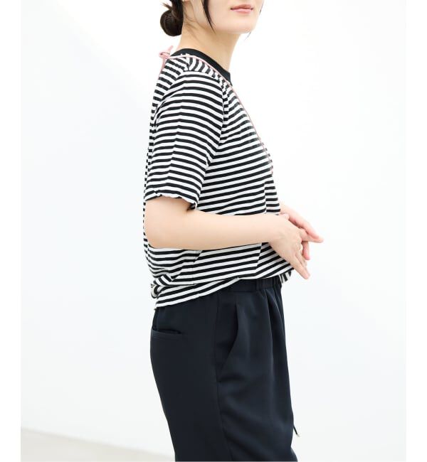 IENA「ATON/エイトン FRESCA SINGLE JERSEY SS EX Tシャツ」|Tシャツ・カットソー|