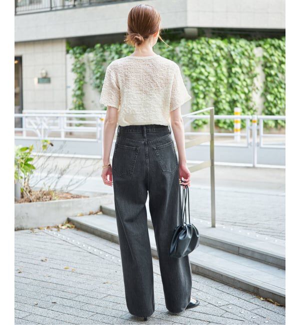 SLOBE IENA「LE DENIM ライトカーブバギーデニムパンツ」|デニム|