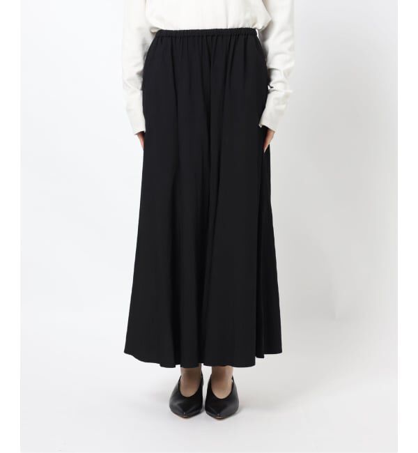 SLOBE IENA「《WEB限定/追加2》ナイロンワッシャー切り替えギャザースカート」|スカート|