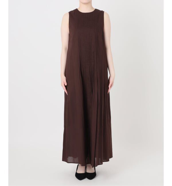 VERMEIL par iena「ピンタックノースリーブワンピース」|ワンピース|