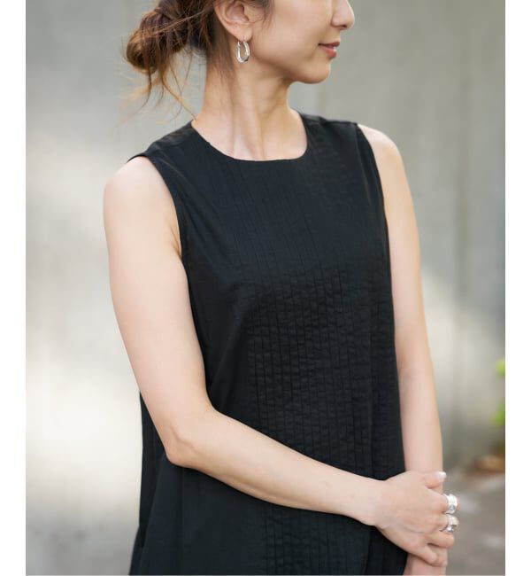 VERMEIL par iena「ピンタックノースリーブワンピース」|ワンピース|