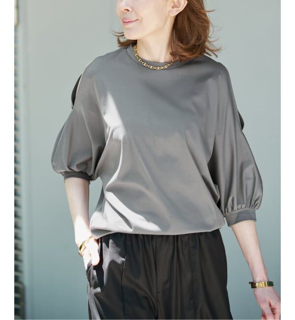 VERMEIL par iena「《追加》ショールスリットカットソー」|Tシャツ・カットソー|