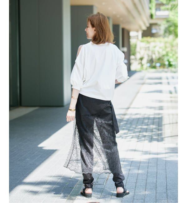 VERMEIL par iena「《追加》ショールスリットカットソー」|Tシャツ・カットソー|