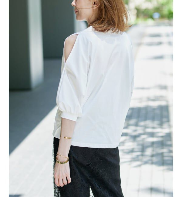 VERMEIL par iena「《追加》ショールスリットカットソー」|Tシャツ・カットソー|